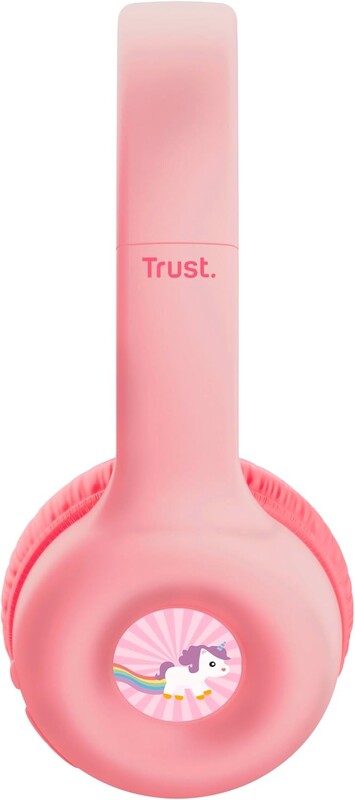 Bluetooth-гарнітура Trust On-ear Nouna Kids, Wireless Pink (25274)