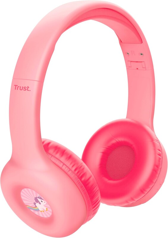 Bluetooth-гарнітура Trust On-ear Nouna Kids, Wireless Pink (25274)