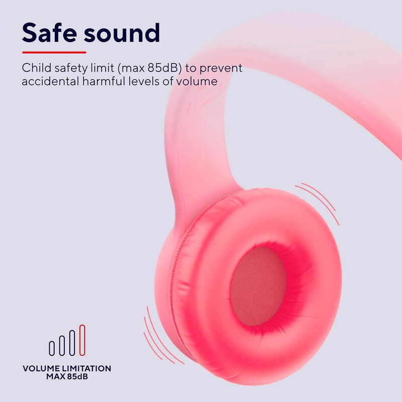 Bluetooth-гарнітура Trust On-ear Nouna Kids, Wireless Pink (25274)