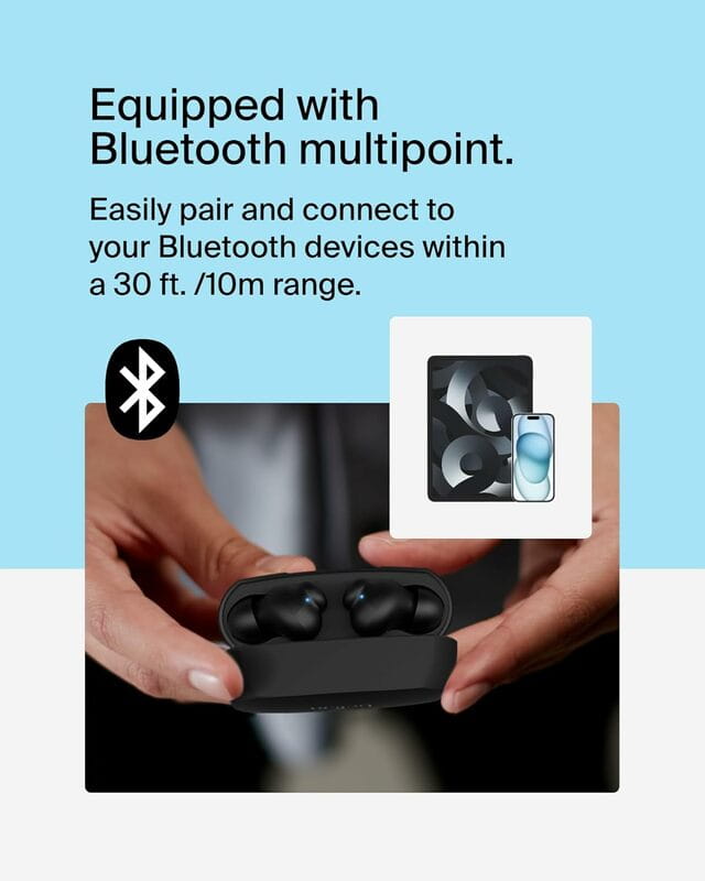 Bluetooth-гарнітура Belkin Soundform Rhythm True Wireless Black (AUC012BTBK)