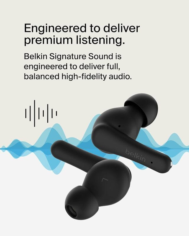 Bluetooth-гарнітура Belkin Soundform Rhythm True Wireless Black (AUC012BTBK)