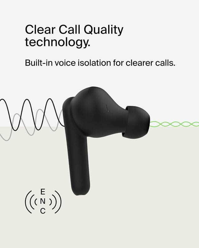 Bluetooth-гарнітура Belkin Soundform Rhythm True Wireless Black (AUC012BTBK)