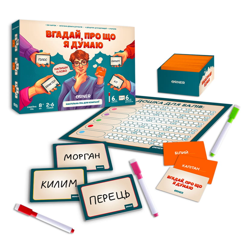 Гра для компанії Orner Вгадай, про що я думаю (orner-2617)
