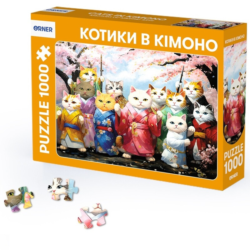 Пазл Orner Котики в кімоно 1000 елементів