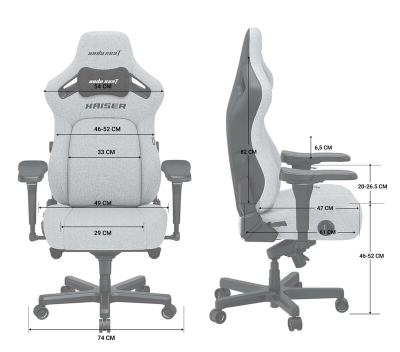 Крісло для геймерів Anda Seat Kaiser 4 Size L White (AD12YDDC-L-20-W-PV/C)
