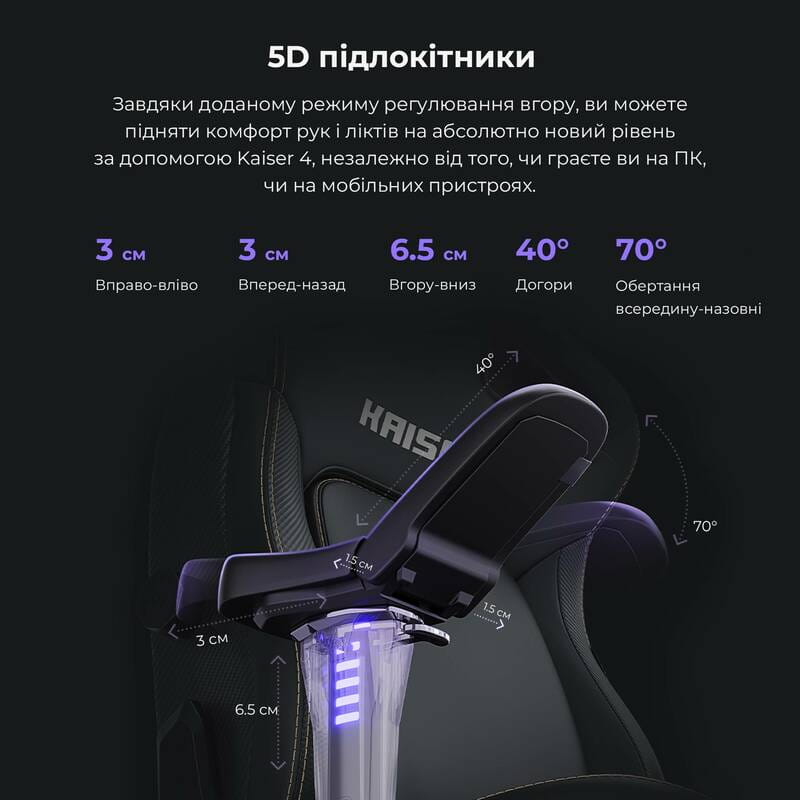 Крісло для геймерів Anda Seat Kaiser 4 Size L White (AD12YDDC-L-20-W-PV/C)