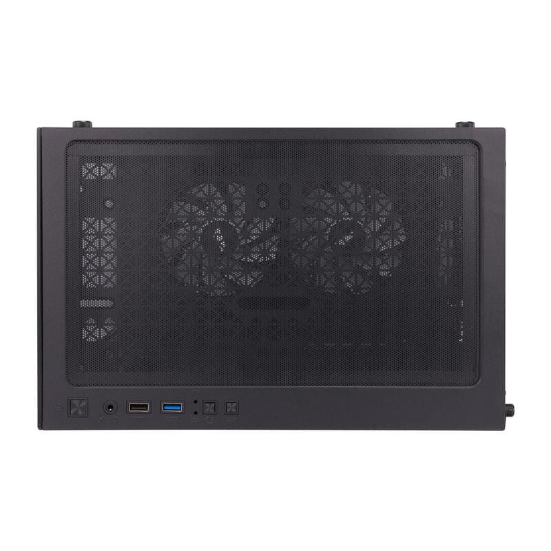 Корпус 1stPlayer Mi2-A-BK-2F7R-1F7 Black без БП