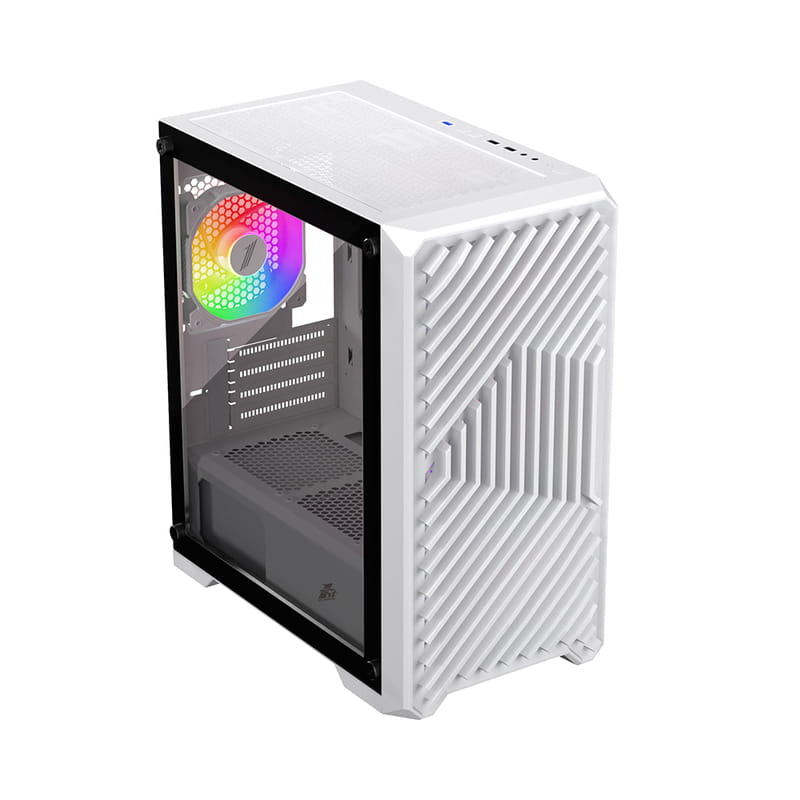 Корпус 1stPlayer T5-WH-4F1-W White без БП