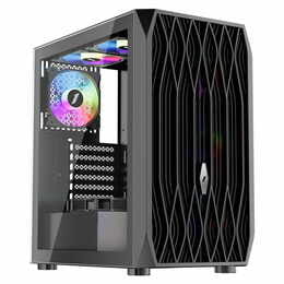 Корпус 1stPlayer AY7-BK-4F1 Black без БП