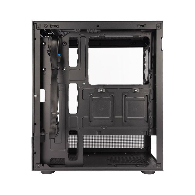 Корпус 1stPlayer Mi7-A-BK-2F7R-1F7 Black без БП