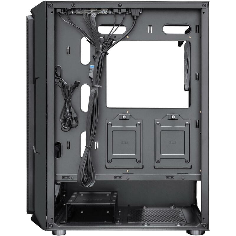 Корпус 1stPlayer XF-BK-4F7 Black без БП