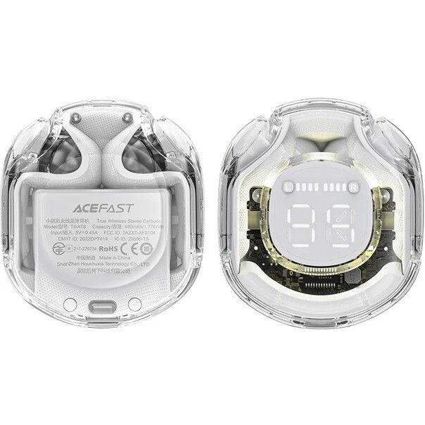 Bluetooth-гарнитура Acefast T8 White Moon (6974316282228)