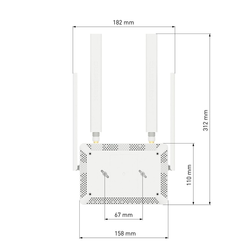 Беспроводной маршрутизатор Keenetic Runner 4G (KN-2211)