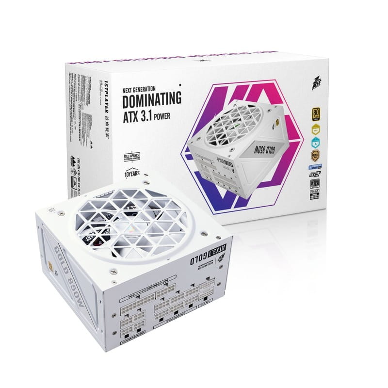 Блок питания 1stPlayer HA-850BA4 White (NGDP-GLD-850-WH-EU) 850W