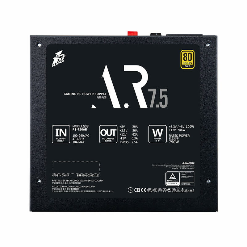 Блок питания 1stPlayer PS-750AR 750W (AR-GLD-750-BK-EU)