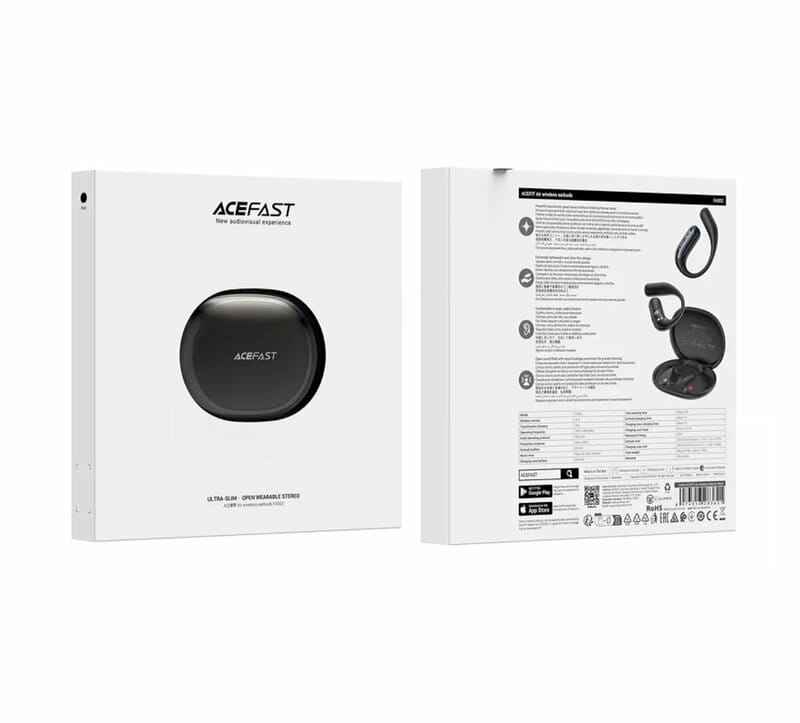 Bluetooth-гарнитура Acefast FA002 ANC Black (6974316283621)