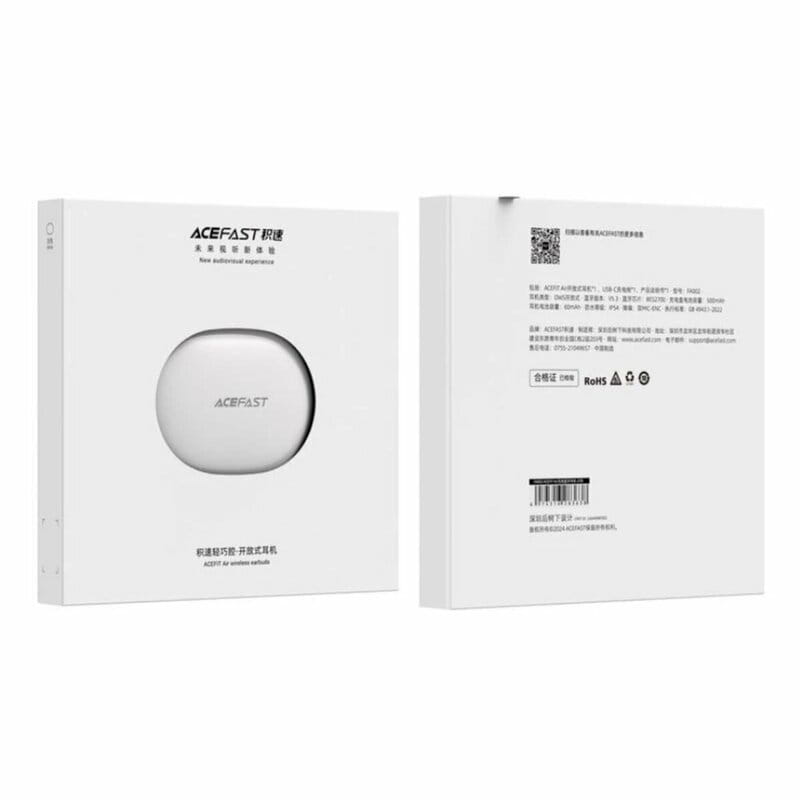 Bluetooth-гарнитура Acefast FA002 ANC White (6974316283638)