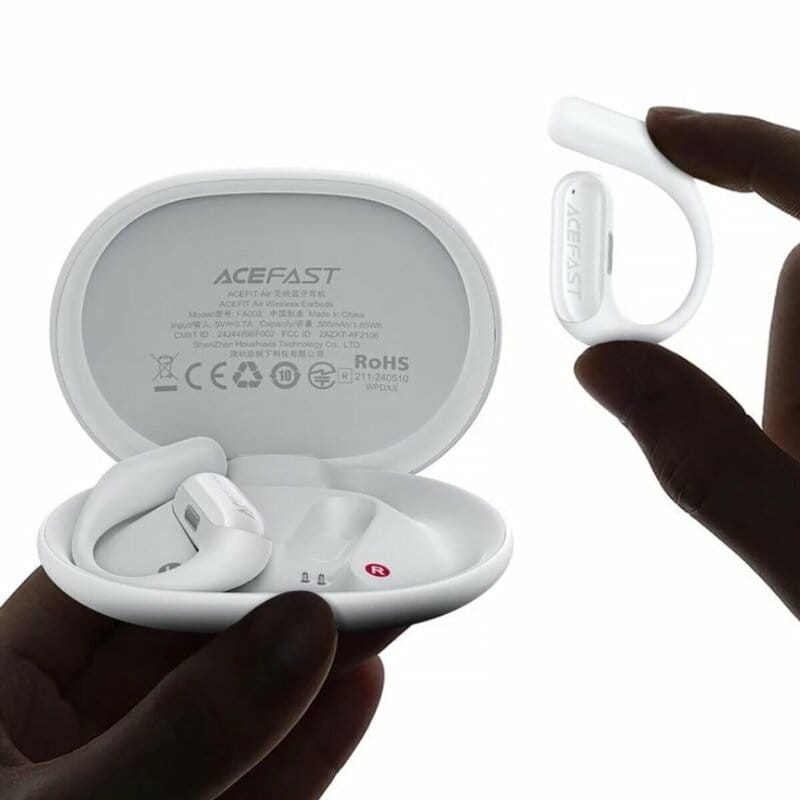 Bluetooth-гарнитура Acefast FA002 ANC White (6974316283638)