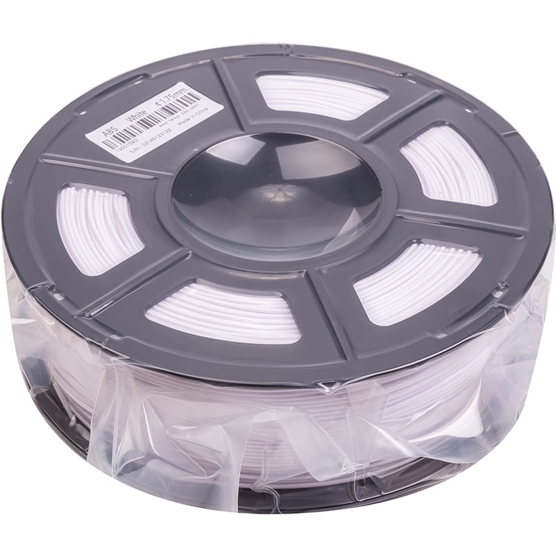 ABS-пластик PowerPlant Filament для 3D-принтера 1.75 мм 1 кг, білий (PT812875)