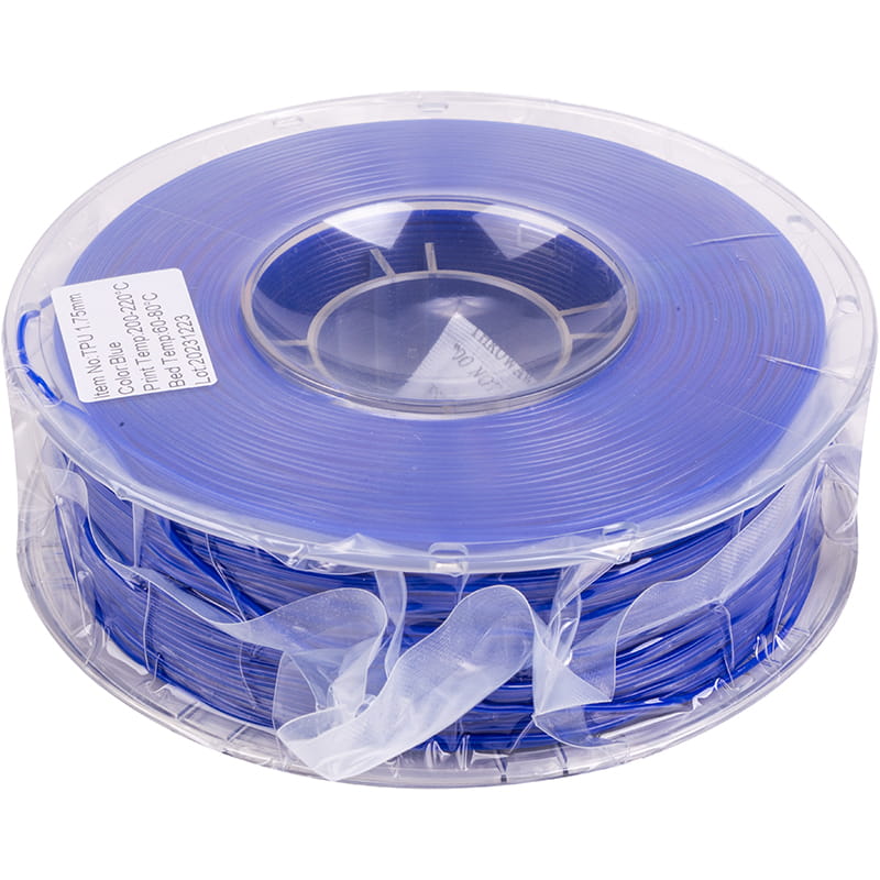 TPU-пластик PowerPlant Filament для 3D-принтера 1.75 мм 1 кг, синий (PT812998)
