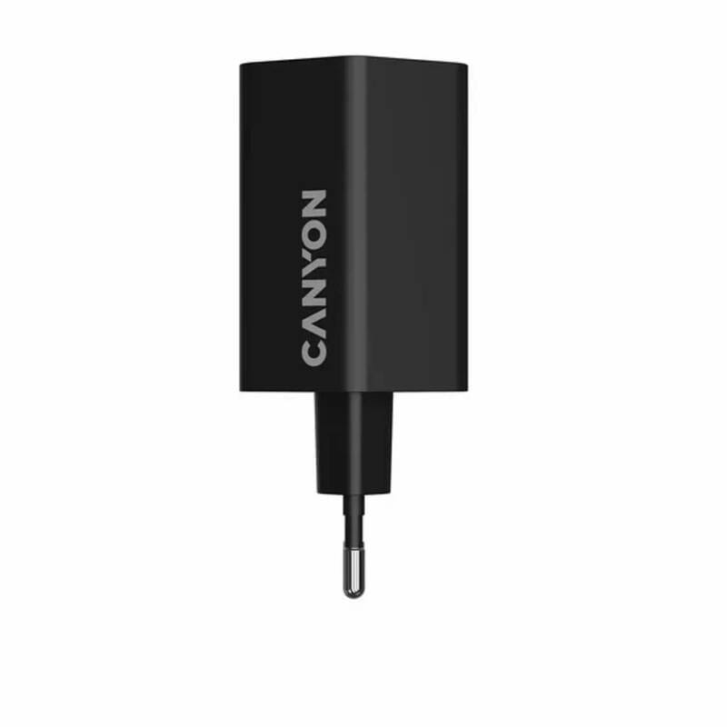 Мережевий зарядний пристрій Canyon Exagon 65 GaN 65W 2xPD 1xQC EU Black (CND-CHAHEX65B)
