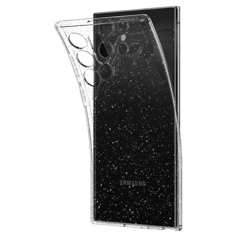 Чохол-накладка Spigen Liquid Crystal Glitter для Samsung Galaxy S22 Ultra SM-S908 Crystal Quartz (ACS03913)