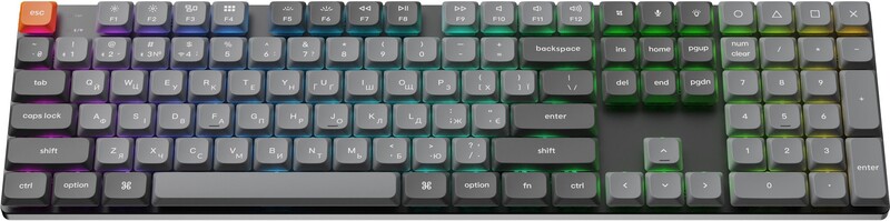 Клавиатура беспроводная Keychron K5 Max, Gateron MX 2.0 Brown, Hot-Swap, RGB UA Black (K5M-H3-UA)