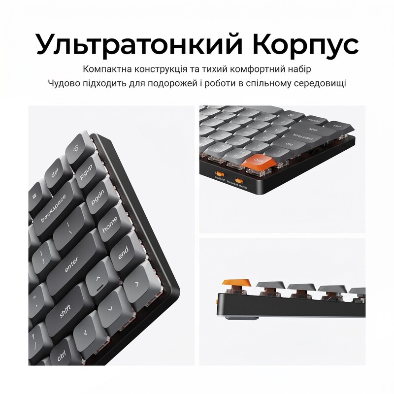 Клавиатура беспроводная Keychron K5 Max, Gateron MX 2.0 Brown, Hot-Swap, RGB UA Black (K5M-H3-UA)