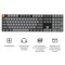 Фото - Клавиатура беспроводная Keychron K5 Max, Gateron MX 2.0 Brown, Hot-Swap, RGB UA Black (K5M-H3-UA) | click.ua