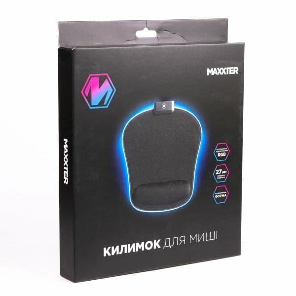 Ігрова поверхня Maxxter MMP-LEDPAD-BK