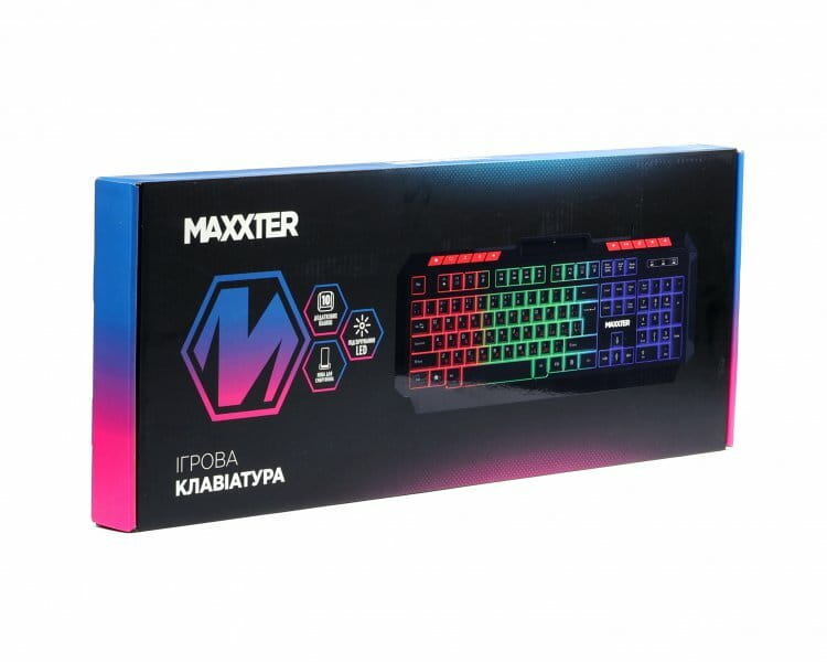 Клавiатура Maxxter KBG-UML-02B-UA Black