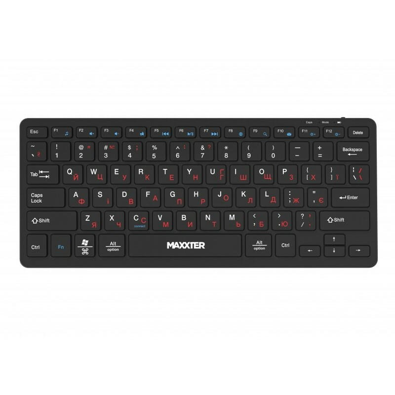 Клавiатура бездротова Maxxter KBW-C01B-UA Black