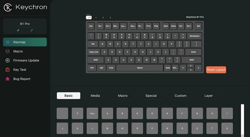 Клавіатура бездротова Keychron B1 Pro (B1P-K8-UA)