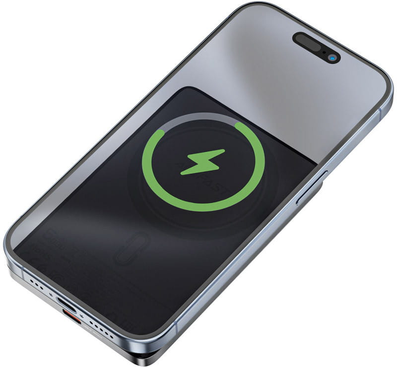 Універсальна мобільна батарея Acefast Magnetic M8 5000mAh 18W Ultra Thin Black (6974316283386)