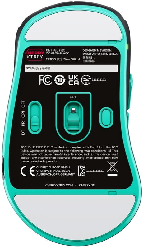 Мышь беспроводная Cherry Xtrfy M64 RGB Black (CX-M64W-BLACK)