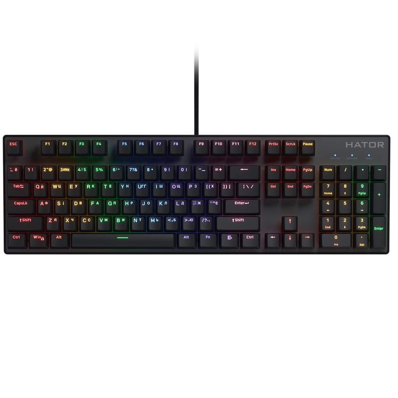 Клавиатура Hator Icefall Mecha Rainbow Black (HTK104UA)