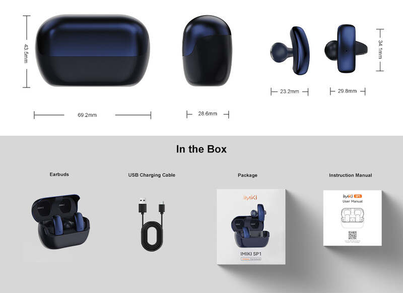 Bluetooth-гарнитура iMiki SP1 Black
