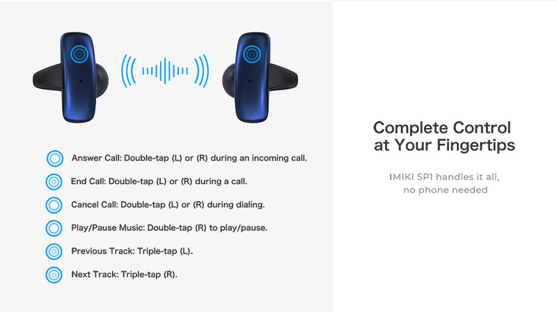 Bluetooth-гарнитура iMiki SP1 Blue
