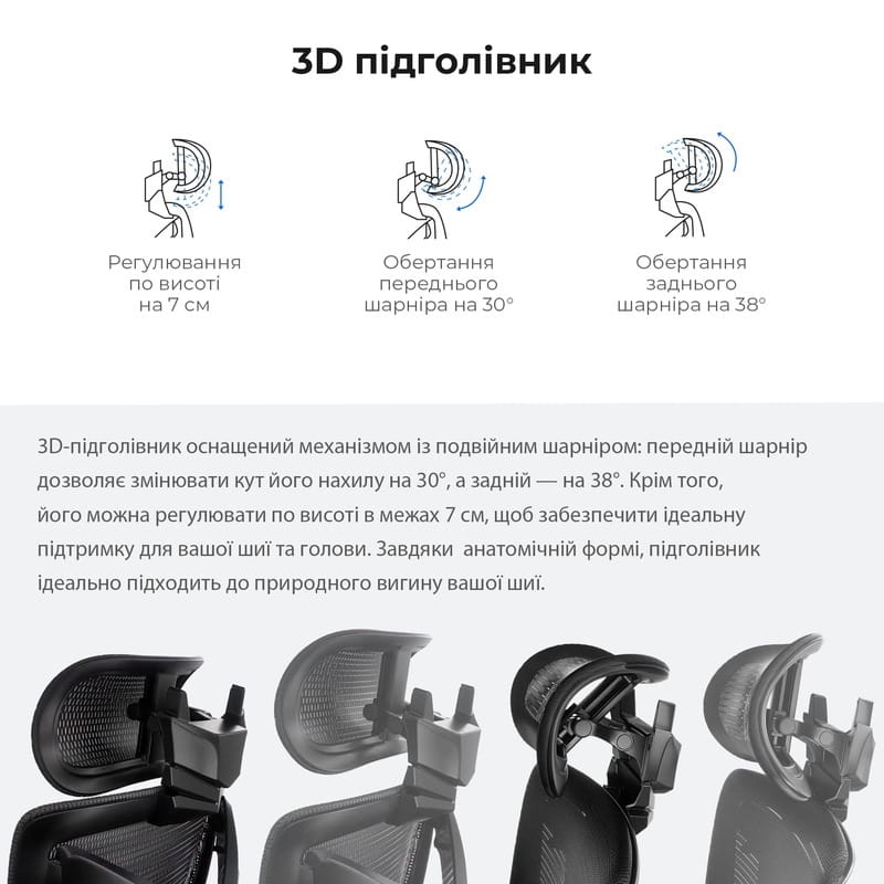 Кресло для геймеров Anda Seat X-Air Mega Size XL Mesh Gray Twilight (AD-WY-01-GGSP)
