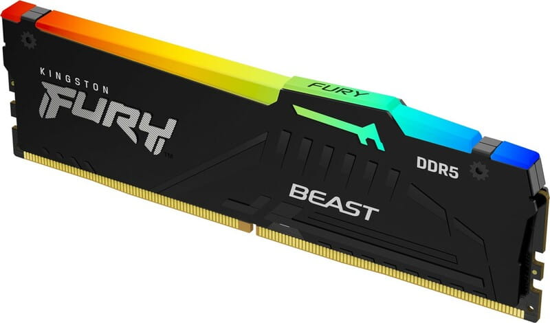 Модуль пам`яті DDR5 16GB/5600 Kingston Fury Beast RGB Black (KF556C40BBA-16)