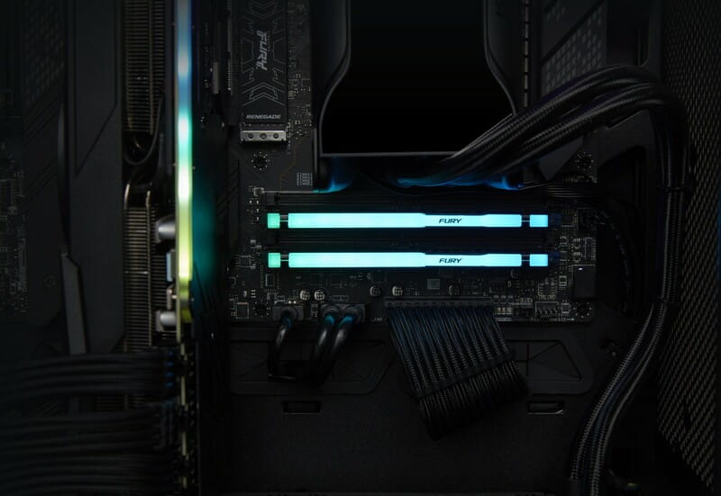 Модуль пам`яті DDR5 16GB/5600 Kingston Fury Beast RGB Black (KF556C40BBA-16)