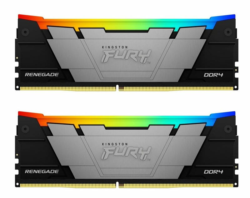 Модуль пам`яті DDR4 2x32GB/3200 Kingston Fury Renegade RGB Black (KF432C16RB2AK2/64)