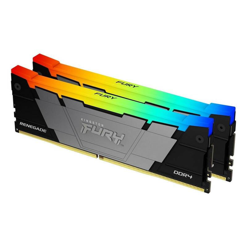Модуль пам`яті DDR4 2x32GB/3200 Kingston Fury Renegade RGB Black (KF432C16RB2AK2/64)