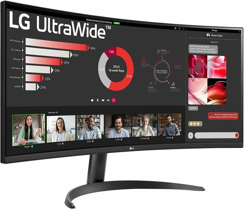 Монитор LG 34" UltraWide 34WR50QK-B IPS Black 100Hz Curved