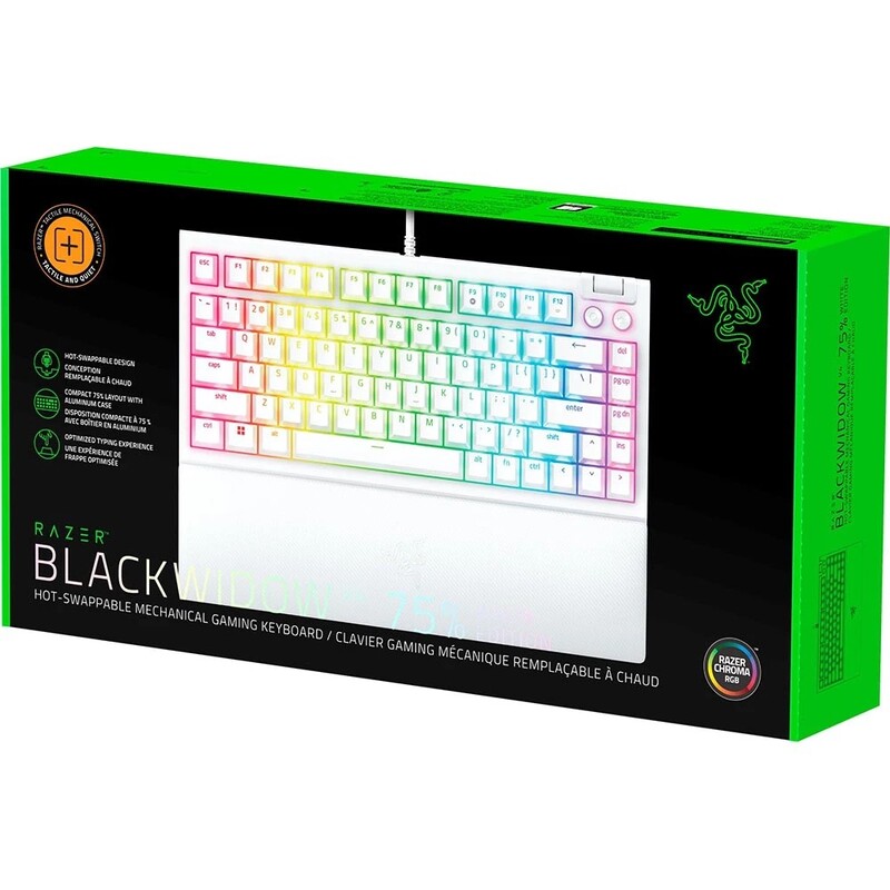 Клавиатура Razer BlackWidow V4 75% White (RZ03-05001700-R3M1)