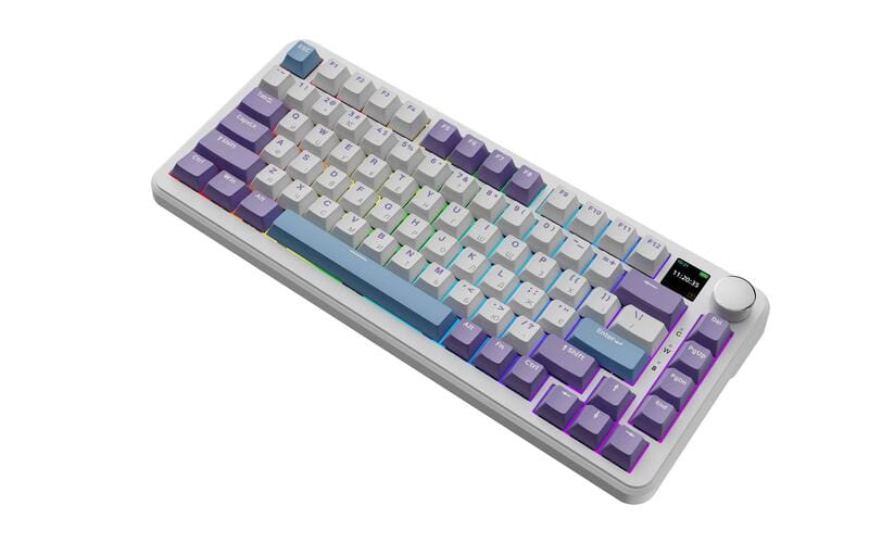 Клавиатура беспроводная Ajazz AK820 MAX Magnetic Switches Purple (AK820MAX-M-PWB)