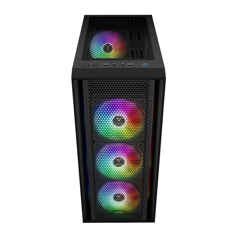 Корпус Gamdias Aura GC2 Elite ARGB Black без БЖ