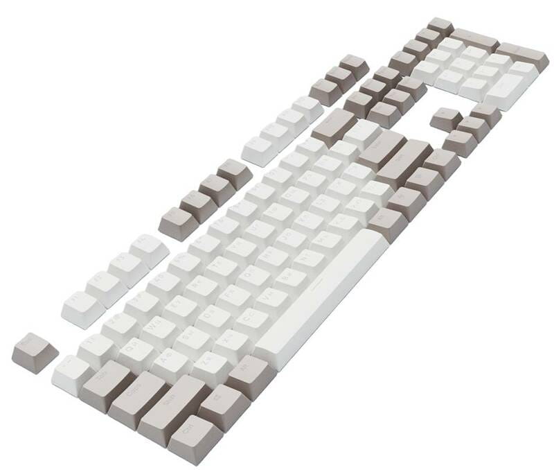 Набір кейкапів Dark Project PBT KS-48 ENG/UA/RU White/Grey (DP-KS-0048)