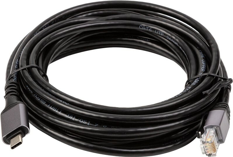 Кабель PowerPlant USB Type-C - RJ45 (M/М) 15м Black (CA914968)