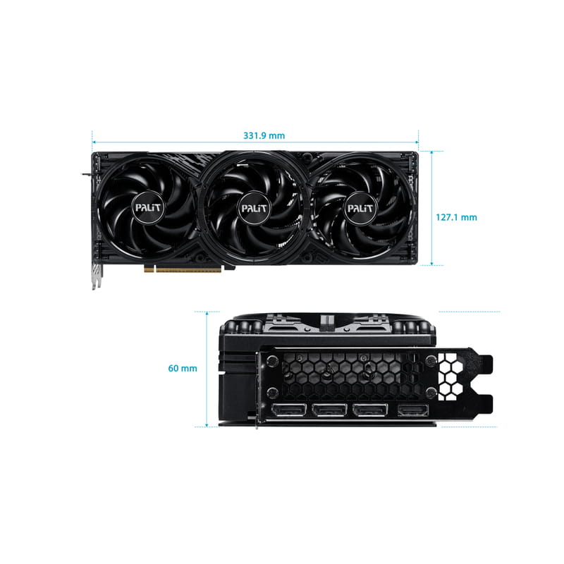 Відеокарта GF RTX 5080 16GB GDDR7 GamingPro Palit (NE75080019T2-GB2031A)